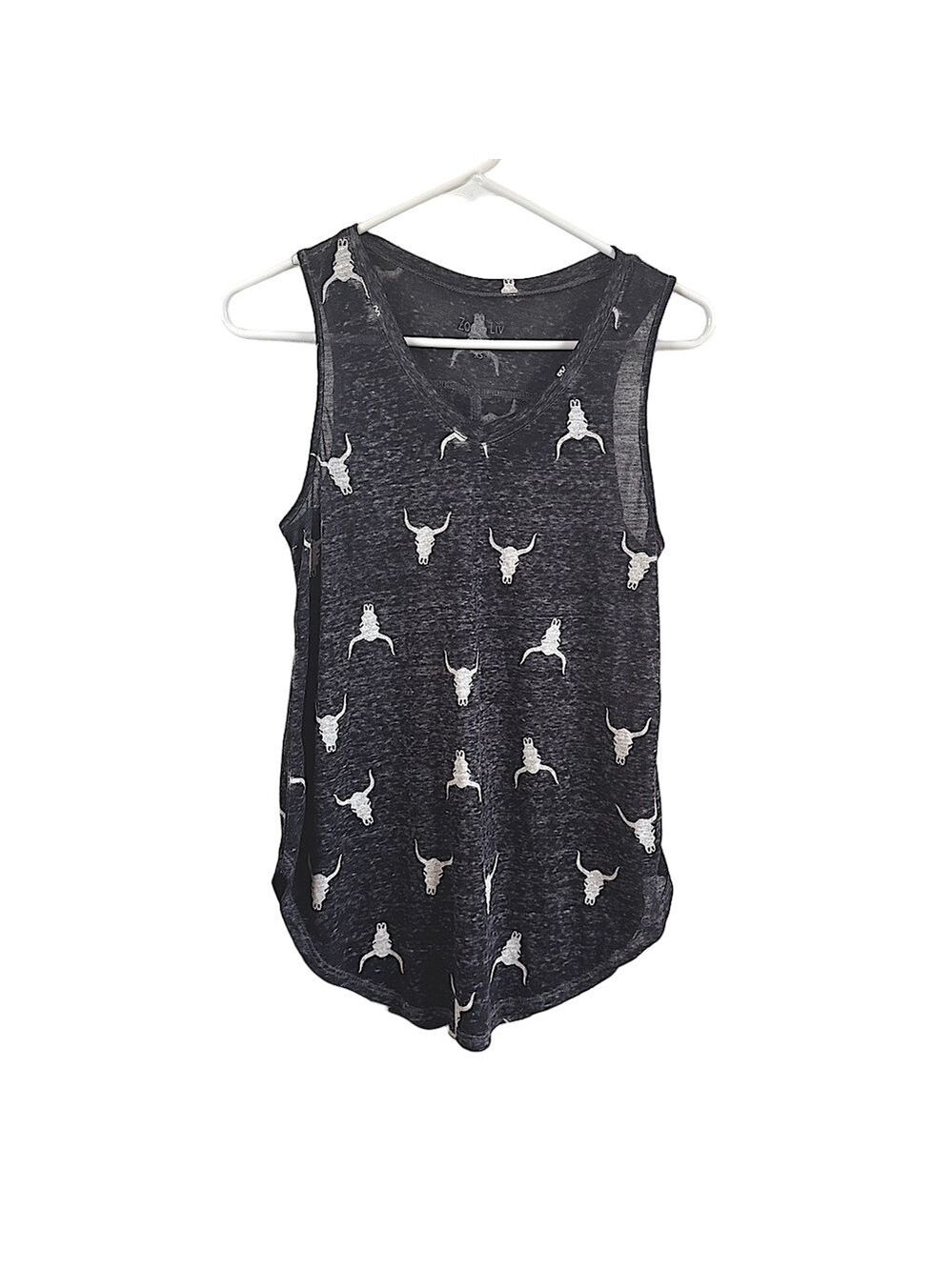 ZOE & LIV Longhorn Burnout Tank